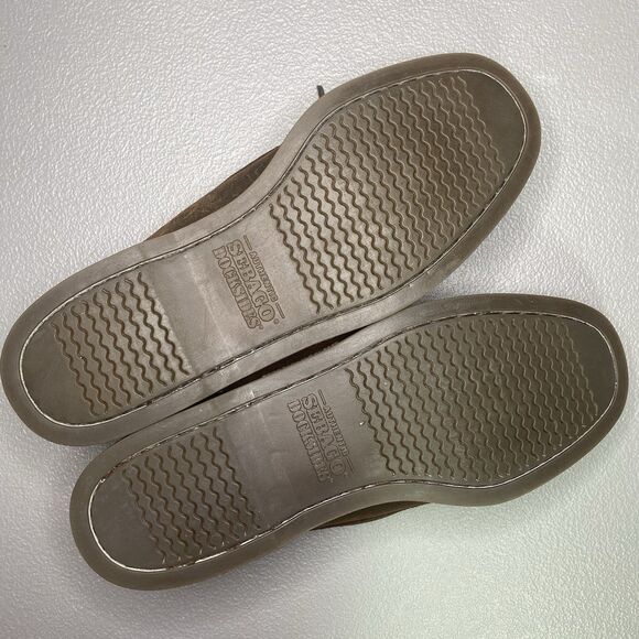 SEBAGO Docksides Portland Nubuck Distressed Dark Brown Boat Shoes Mens 11 - Picture 9 of 12